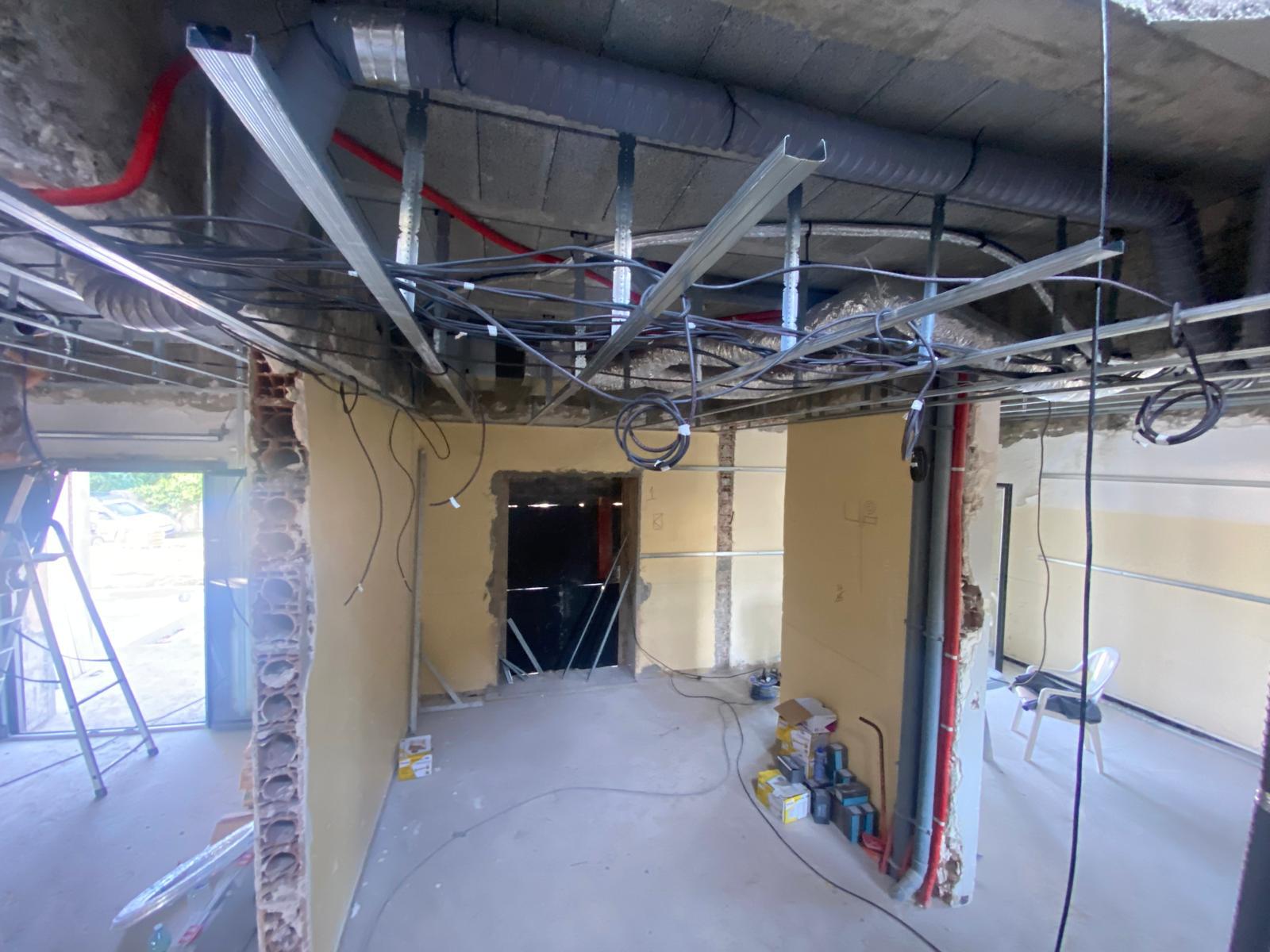 Installation électrique en cours Saint-Tropez